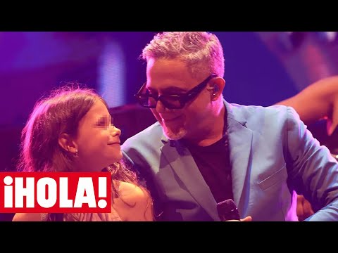 Alejandro Sanz sube al escenario a su hija pequeña y se emociona al oír sus palabras