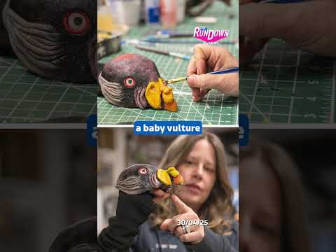 Vulture puppet used to feed abandoned chick | The Rundown #itvnews #animals #vultures
