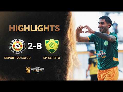 RESUMEN | DEP. SALUD (BOL) VS. SP. CERRITO (URU) (2-8) | CONMEBOL LIBERTADORESFP 2025