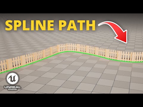 How to Make a Simple Spline Path Using PCG in Unreal Engine 5 (Fence Path)