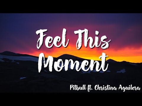 Feel This Moment -  Pitbull ft Christina Aguilera ( Lyrics)