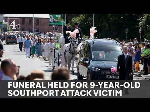 Mourners attend funeral of Southport victim Alice da Silva Aguiar