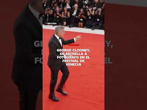 George Clooney, de estrella a fotógrafo en el festival de Venecia