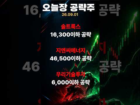 오늘장 공략주 #<strong>주식</strong> #주식투자 #관심종목