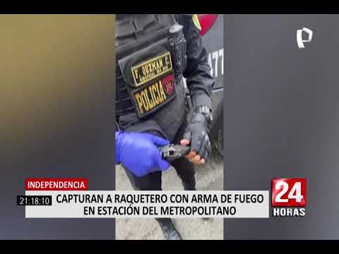 Independencia: detienen a sujeto con arma reportada como robada