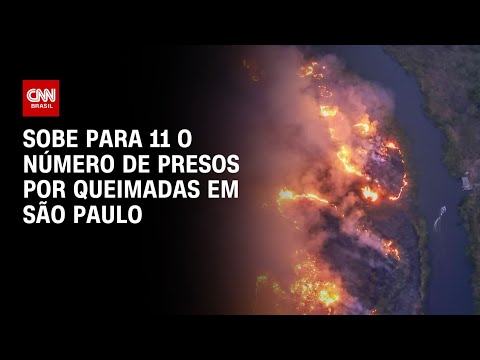 Sobe para 11 o número de presos por queimadas em São Paulo | LIVE CNN