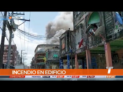 Más de 30 familias damnificadas tras incendio en un edificio en Colón