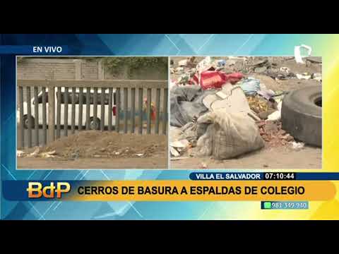 Surco: denuncian cerros de basura y desmonte a espaldas de colegio