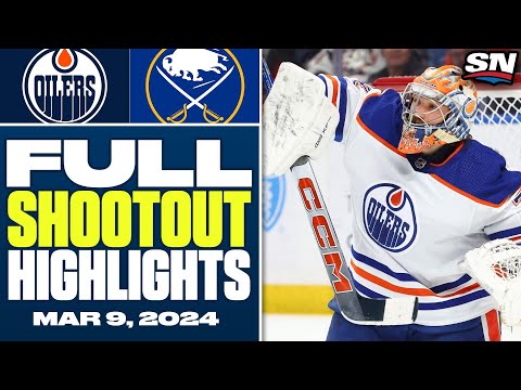 Edmonton Oilers at Buffalo Sabres | FULL Shootout Highlights - March 9, 2024