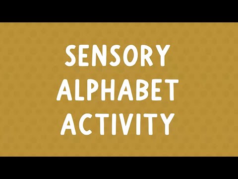 Sensory alphabet activity