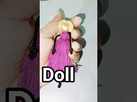 Aaj Ka DIY:Cute Doll Tutorial 😍 | Yarn Doll Making #shorts #doll #handmade #craft #diydoll #yarn