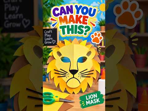 DIY Lion Mask: Unleash Your Inner Beast! #shorts