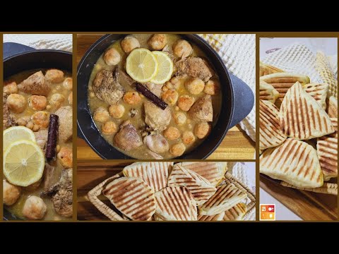 طاجين المثوم بالدجاج / مملحات بنينة/tadjine m'tewem au poulet avec mes astuces  chaussons salés