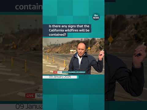 Is there any signs that the California wildfires will be contained? #itvnews #california #wildfires