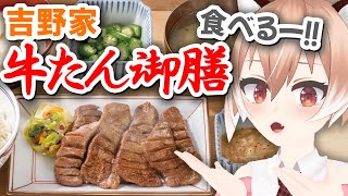 【手元カメラ】吉野家の牛たん御膳が食べたいんだよォー！みんなで食べよー！【Vtuber/古月アイル】雑談/食レポ