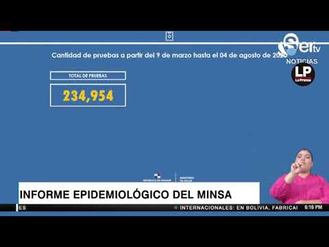 Prensa.com:Informe epidemiológico del Ministerio de Salud sobre la Covid-19 del 4 de agosto