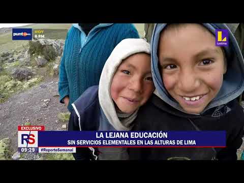? Reporte Semanal |  El lejano acceso a la educación virtual  en las alejadas alturas de Lima