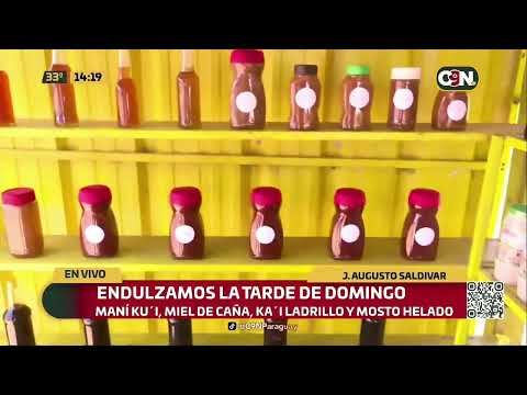 Variedad de productos de miel de caña de J. Augusto Saldívar