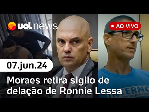 Moraes retira sigilo da delação de Ronnie Lessa: UOL News 2ª Edição com as últimas notícias ao vivo