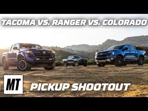 2024 Tacoma TRD Sport 4x4 vs Ford Ranger XLT 4x4 vs. Chevrolet
Colorado: Mid-Size Pickups Throw Down