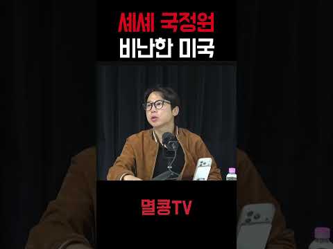 친중성향 국정원 비난한 <strong>미국</strong>