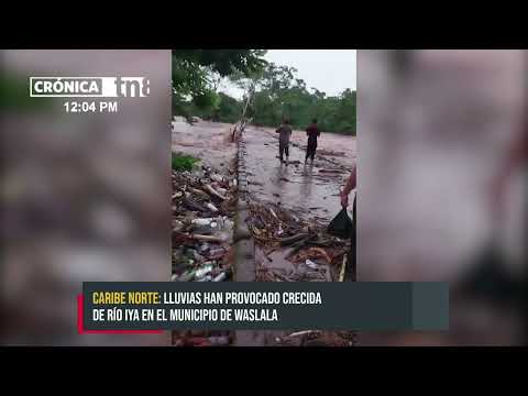 Desborde del Río Iyas en Waslala provoca inundaciones en varias viviendas - Nicaragua