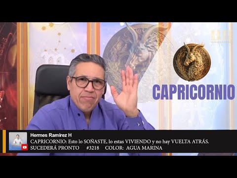 CAPRICORNIO: Esto lo SOÑASTE, lo estas VIVIENDO y no hay VUELTA ATRÁS. SUCEDERÁ PRONTO.