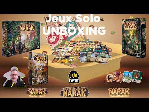 Unboxing - Les ruines perdues de Narak + extensions | Iello expert | jeu de société