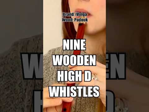 WOODEN PENNYWHISTLES COMPARISON - 9 HIGH D WHISTLES