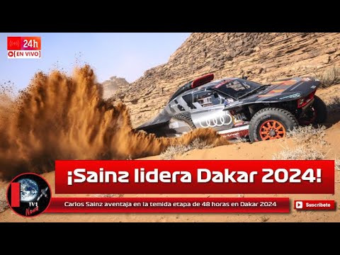 Carlos Sainz aventaja en la temida etapa de 48 horas en Dakar 2024