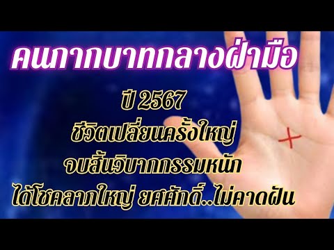 คนกากบาทกลางฝ่ามือ..ปี2567ชี