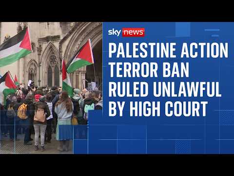 Palestine Action wins court challenge over terror ban - but home secretary to appeal