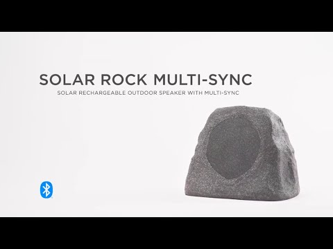 ION® Audio Solar Rock™ Multi-Sync-  Solar Rechargeable Outdoor Bluetooth® Speaker with Multi-Sync™