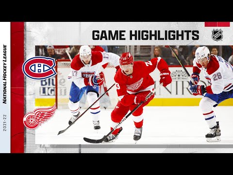 Canadiens @ Red Wings 11/13/21 | NHL Highlights