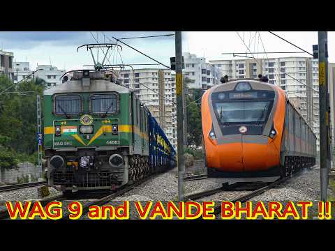 Back to Back !! DOUBLE WAG 9 and VANDE BHARAT Express | Indian Railways
