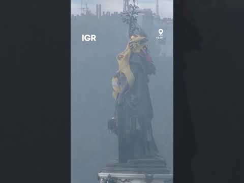 Yellow <strong>Vest</strong> Draped Over Paris Statue as Cost-of-Living Protests Continue | IGR | India Global Review