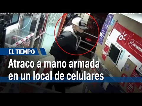 Atraco a mano armada en un local de celulares; los ladrones se llevaron 50 celulares | El Tiempo