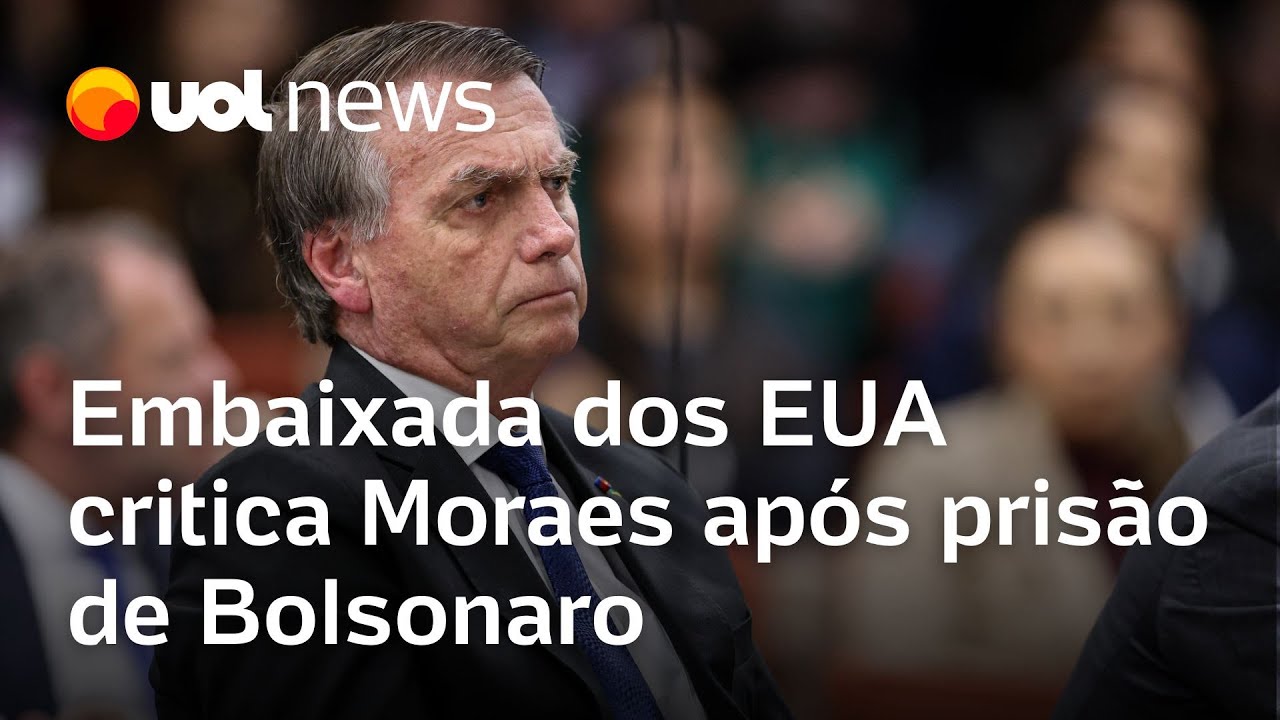 Moraes não conhece limites, diz embaixada dos EUA após prisão de Bolsonaro; Reinaldo Azevedo comenta