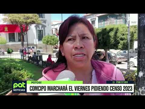 Comité Cívico de Potosí alista una marcha pidiendo Censo 2023