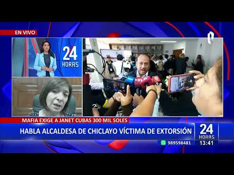 Alcaldesa de Chiclayo denuncia amenazas y pide apoyo para combatir la delincuencia