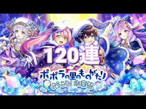 【黒猫のウィズ】ポポラの里のものがたり ようこそ！氷華祭ガチャ 120連