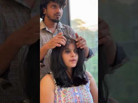 ☠️W I S P Y BANGS AND KOREAN TEXTURE ☠️ MORE DETAIL ☎️(9600135630)#subscribe #love #haircut #hair