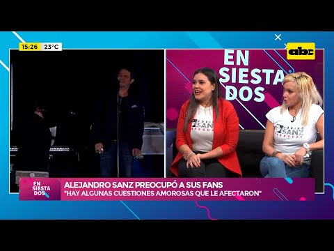 Alejandro Sanz preocupó a sus fans