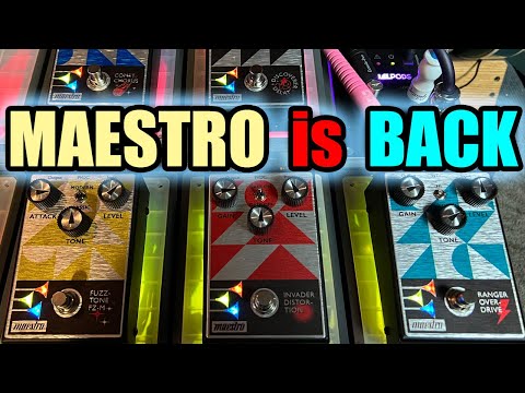 Maestro Pedals are BACK & they sounds GREAT! Full Demo, Review & Overview