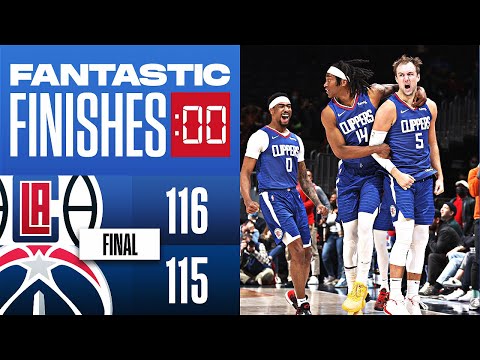 Final 25.2 WILD ENDING Clippers vs Wizards 😲‼