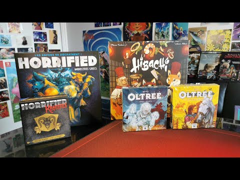 Unboxing Horrified Monstres Grecs & Krampus + Oltrée (extensions) + Hibachi