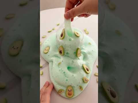 Avocado Slime ASMR 🥑 So Fluffy & Satisfying
