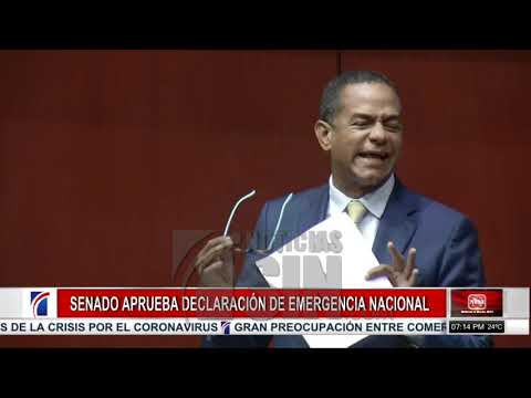 Senado aprueba resolución emergencia nacional