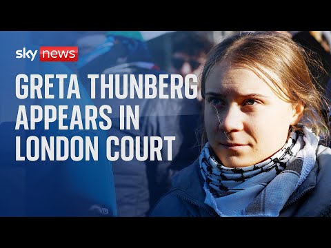 Watch Live: Climate activist Greta Thunberg appears in court in London