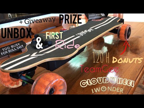 Cloudwheel 120H Donuts - Unbox & First Ride - Andrew Penman EBoard Reviews - Vlog No.186